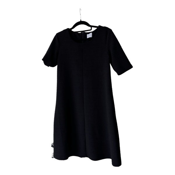 Vila black textured mini dress
