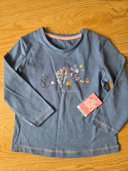 Blue long sleeve top
