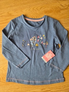 Blue long sleeve top