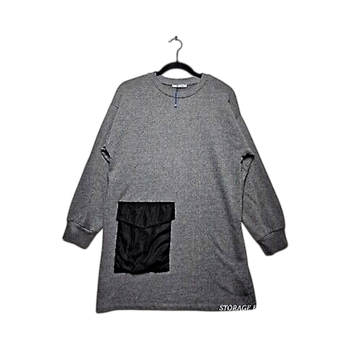 Grey sweatshirt dress