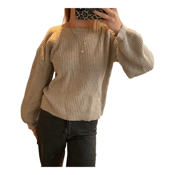 Beige knit sweater