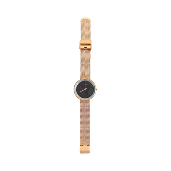 Vejrhoj Rose gold mesh watch