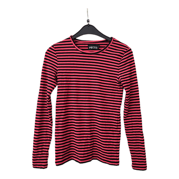 Pieces long-sleeved shirt with stripes