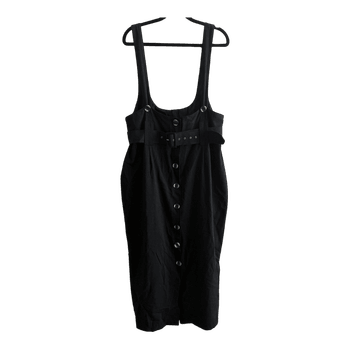 Black pinafore dress