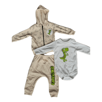 Dinosaur print baby outfit