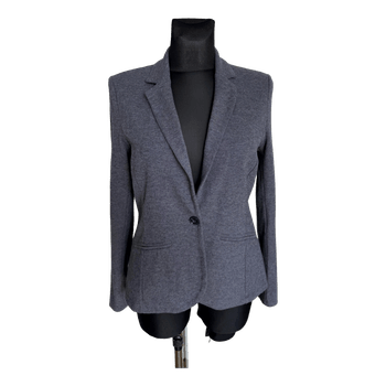Grey cotton blazer