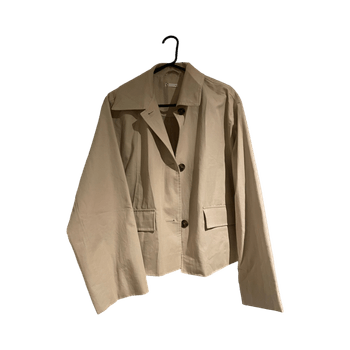 Beige trenssitakki