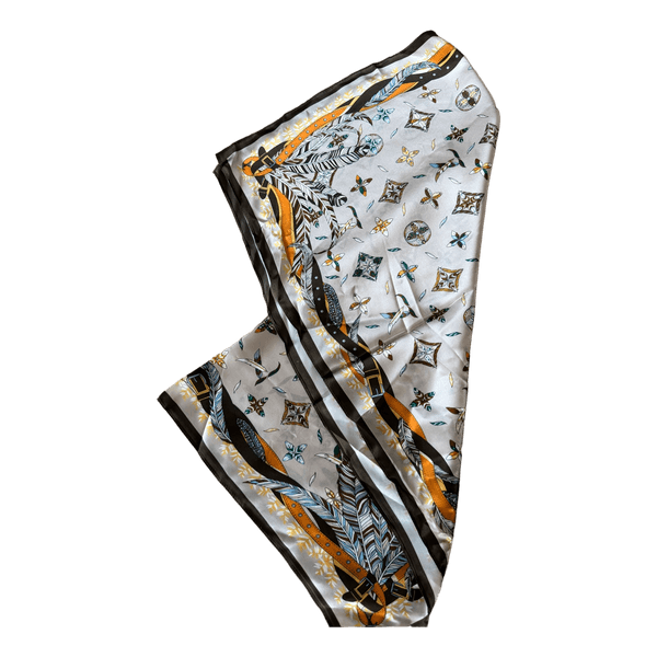 Printed silk scarf