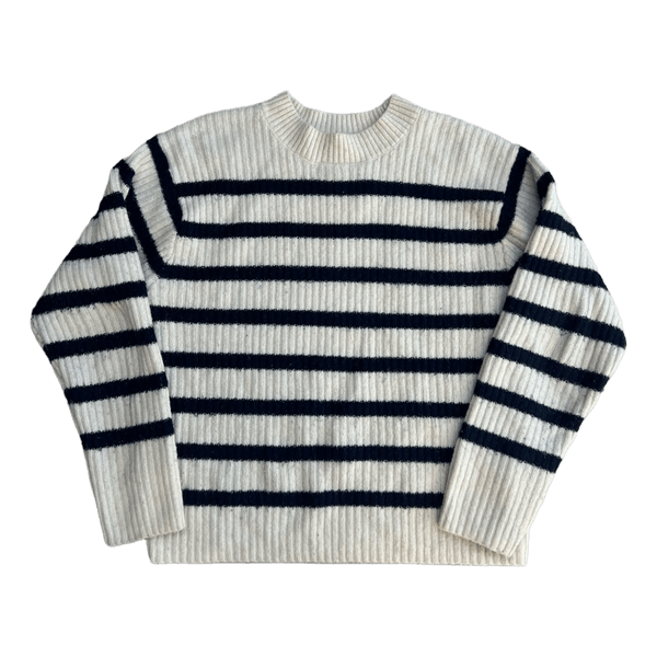 Striped ribbed sweater