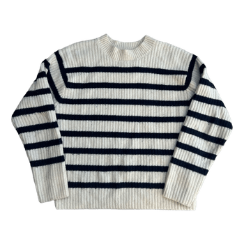 Striped ribbed sweater