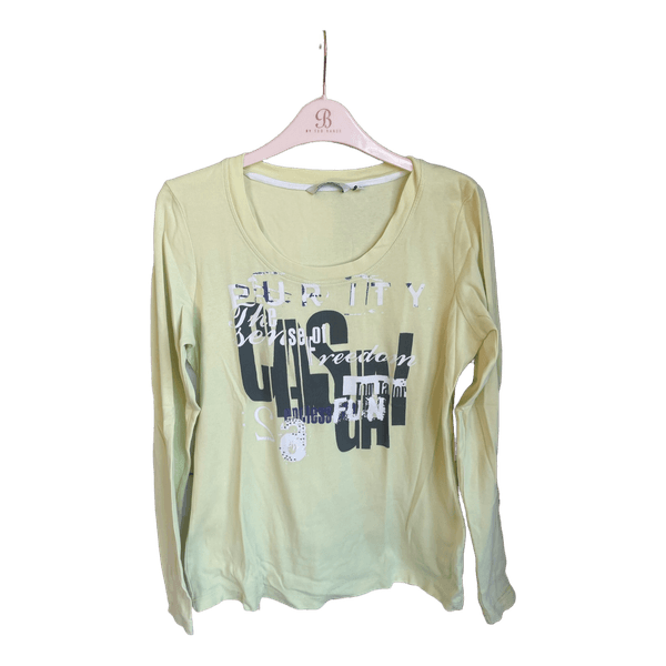 Tom Tailor Yellow Cotton T-Shirt – Size M