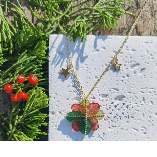 Real Flower Jewelry | Handmad Necklace with Preserved Botanicals