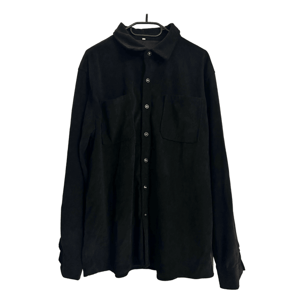 Sort velour skjorte