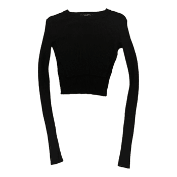 AllSaints black merino sweater