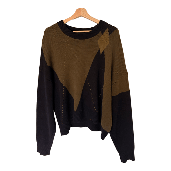 Weekday argyle knit jumper