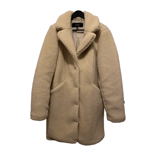 Beige teddy coat