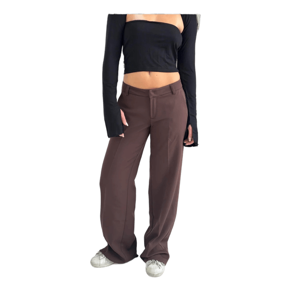 Brune wide leg habitbukser