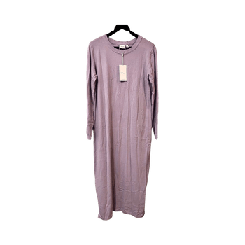 Lilac long-sleeve knit dress