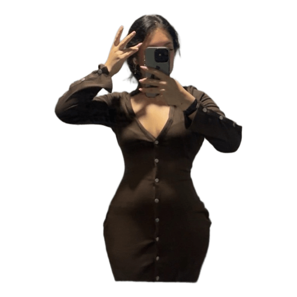 Polo collar dress