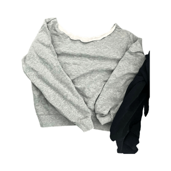 Harmaa collegepaita