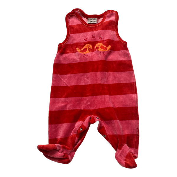 Fixoni randig sparkdräkt i velour