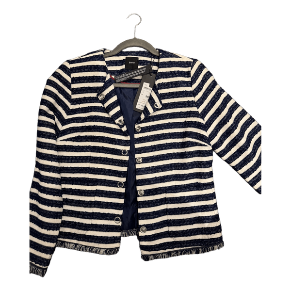 Blue striped tweed jacket
