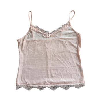 Vaaleanpunainen pitsitoppi