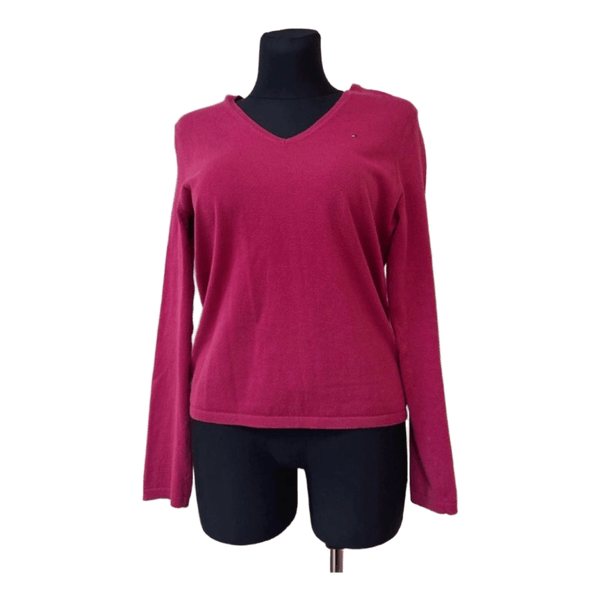 Pink v-neck jumper