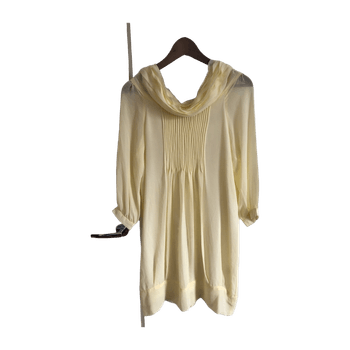 Boutique Yellow Chiffon Dress