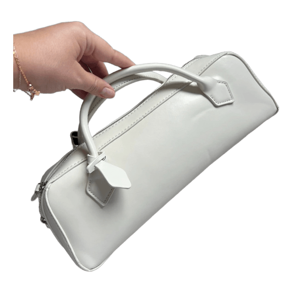 White long handbag