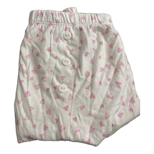 Sydänkuvioiset pyjamashortsit