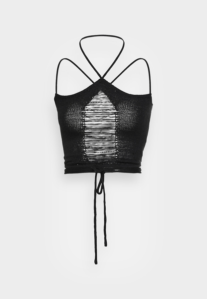 Black halter top