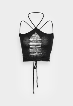 Black halter top