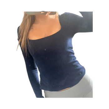 Navy long sleeve top