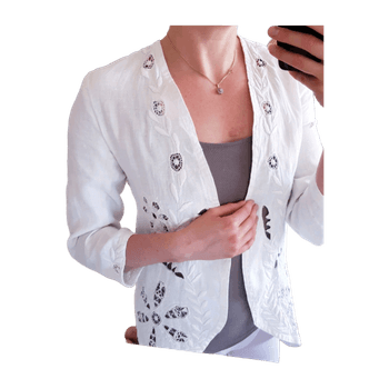 Vintage/100%linen blouse