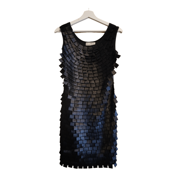 Black embellished sleeveless dress