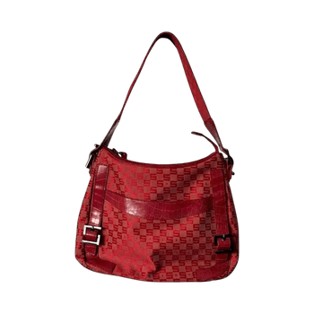 SISLEY cotton shoulder bag in monogram print