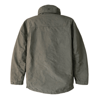 Green hooded winter jacket