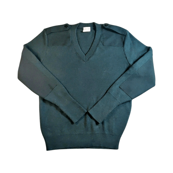 Logistik Canadian Military Surplus 100% Wool Commando Sweater - Dark Green - M