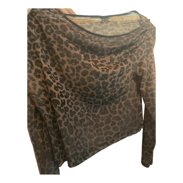 Gina Tricot langærmet mesh top