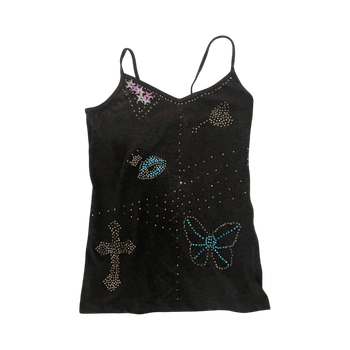 Y2K bling tank top