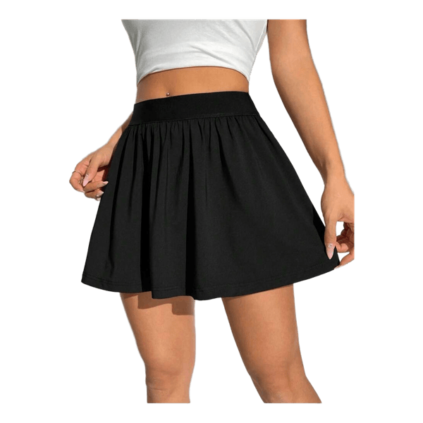 Black mini skirt