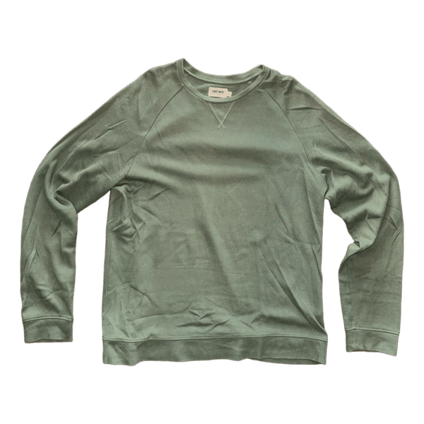 Green cotton sweatshirt