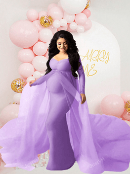 Maternity mesh dress