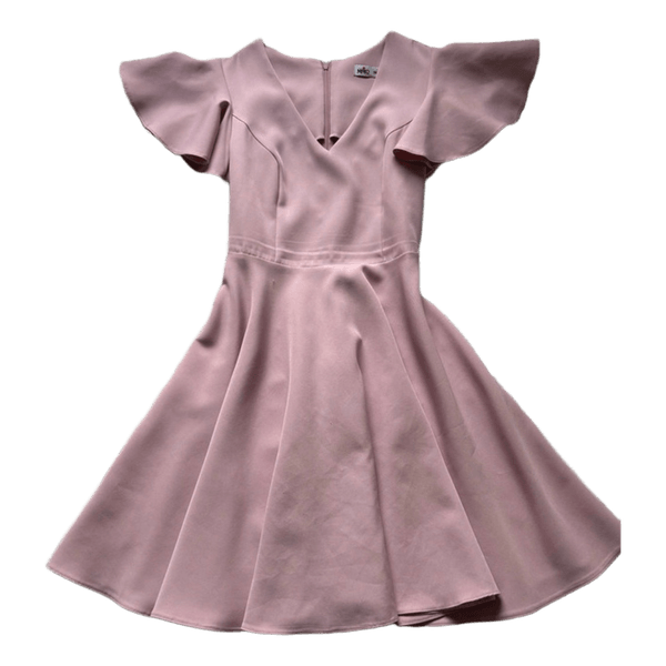 Pink flare dress