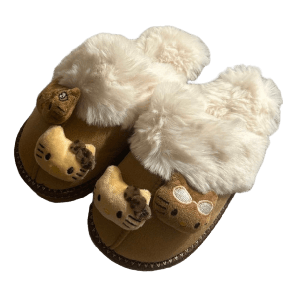 Hello Kitty fuzzy slippers