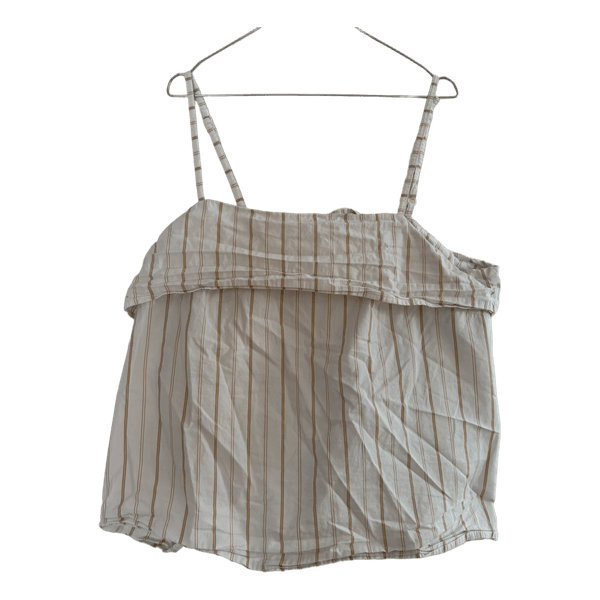Stribet crop top