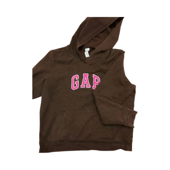 Brown logo hoodie