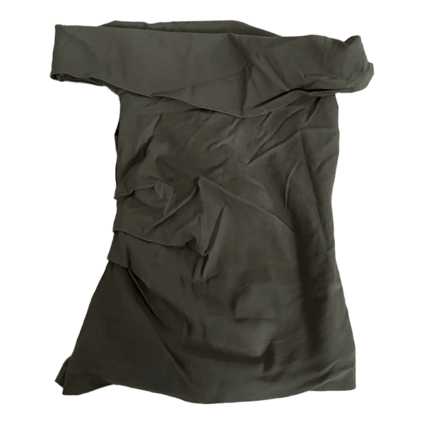 Olivengrøn off-shoulder top