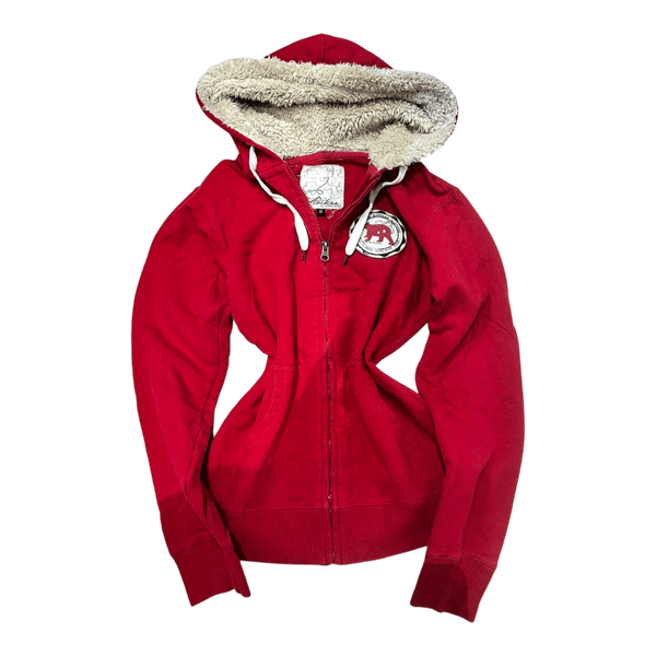 2000s stocker Fur zip-up